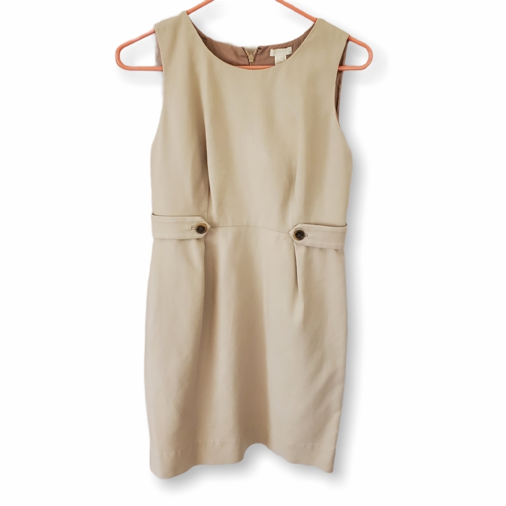 J.CREW Cream/ Beige Overall Business/Casual Dress